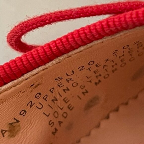 J. CREW Liberty of London Gemma Floral Ballet Flats Sz 6 Red Berry White Pink - Picture 7 of 16